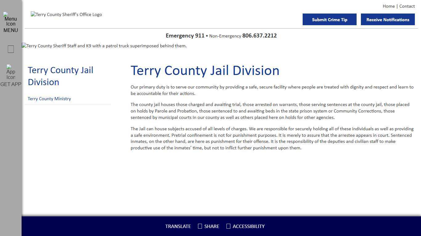 Terry County Jail Division - Terry County Sheriff's Office